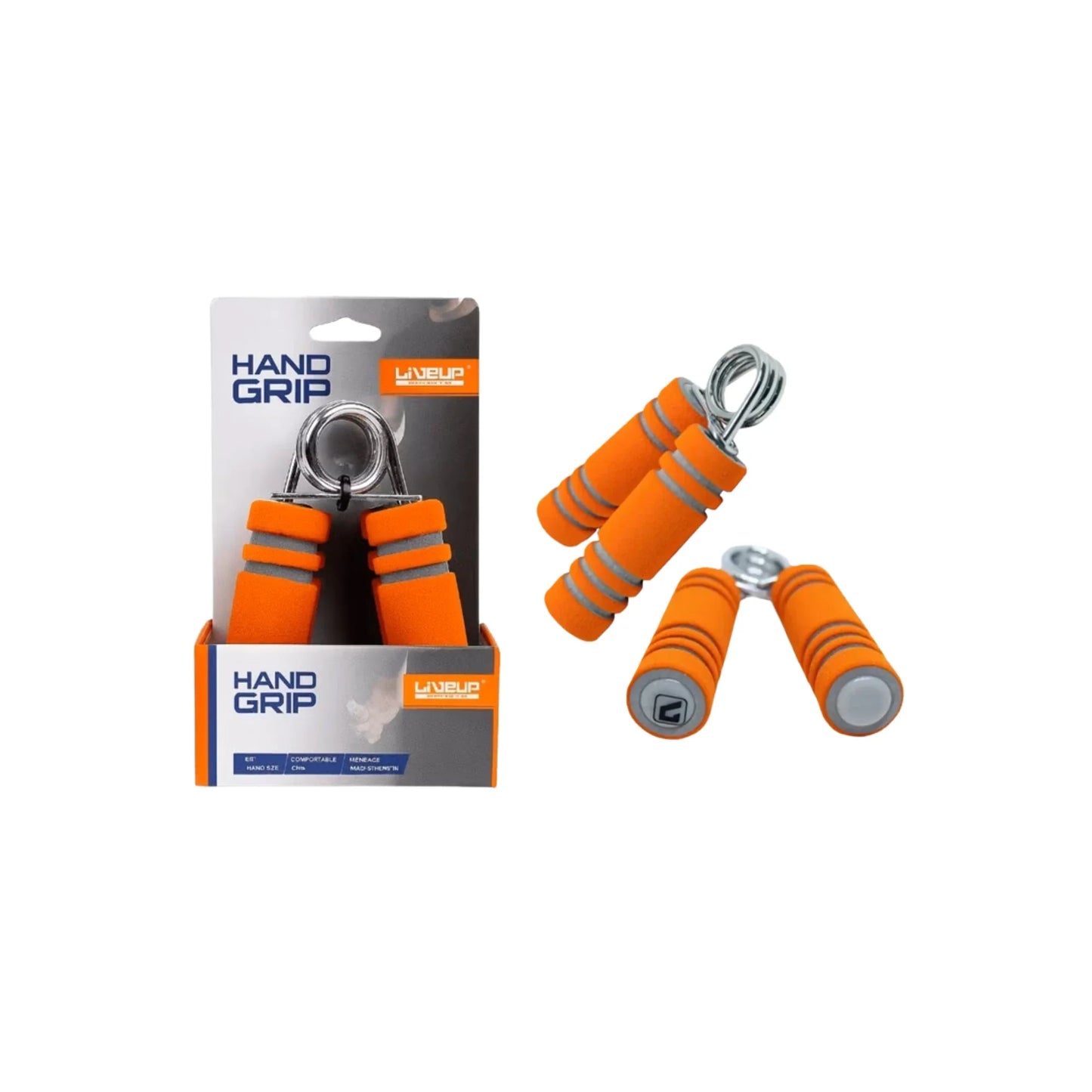 LiveUp Hand Grip Strengthener Set (2 PCS) LS3102B | Adjustable 10–20kg Resistance for Hand, Wrist & Forearm Exercise with Non-Slip Foam Handles