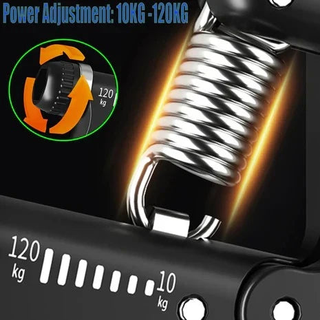 Adjustable Hand Grip with Counter 10KG to 120KG | Forearm & Wrist Strengthener