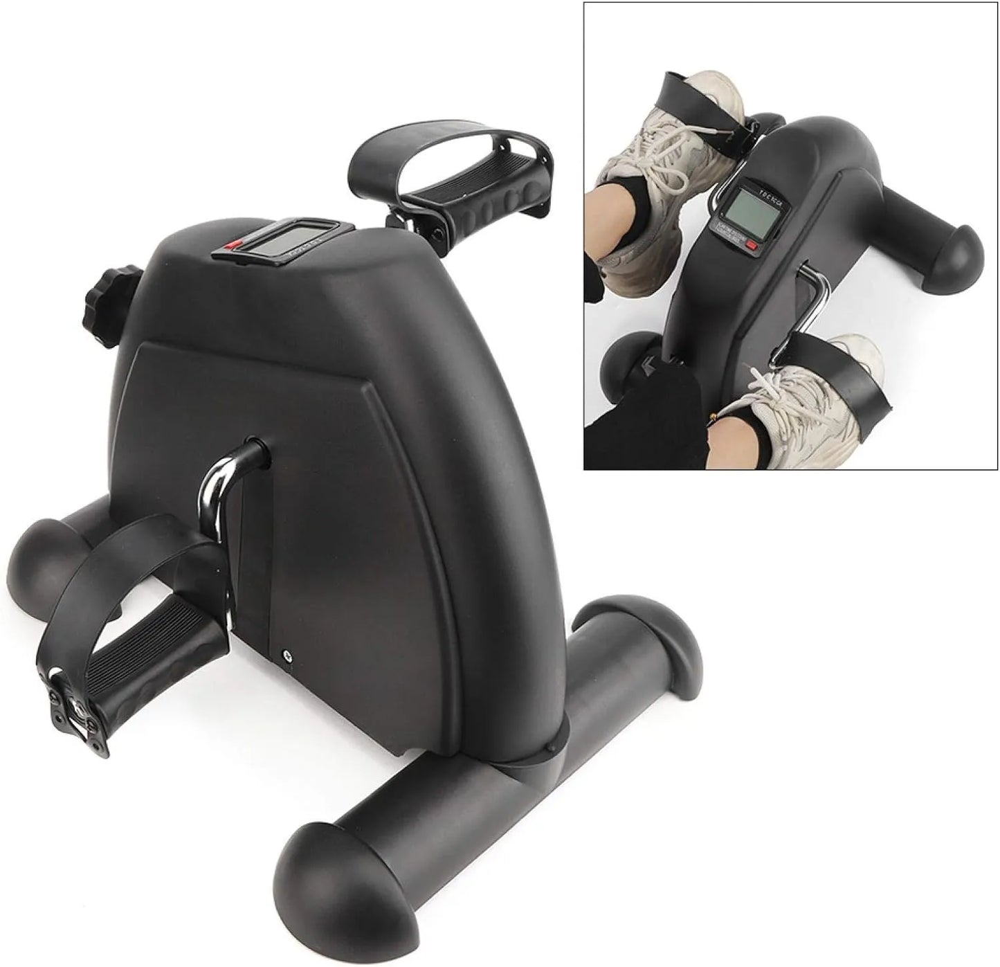 Mini Exercise Bike – Portable Digital Pedal Exerciser for Legs Workout at Home