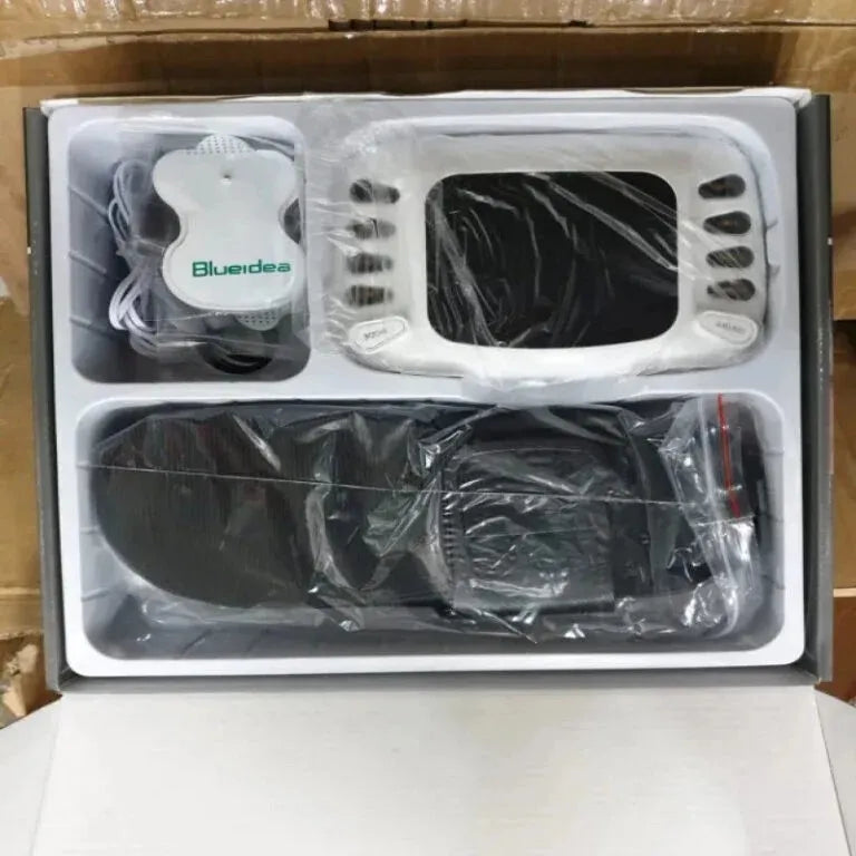 Blueidea BLD-321 Electronic Pulse Massager 8 Therapy Modes Digital Display Acupuncture Massage Device with 4 Electrode Pads, 15 Intensity Levels, Infrared Therapy for Pain Relief, Slimming & Muscle Recovery