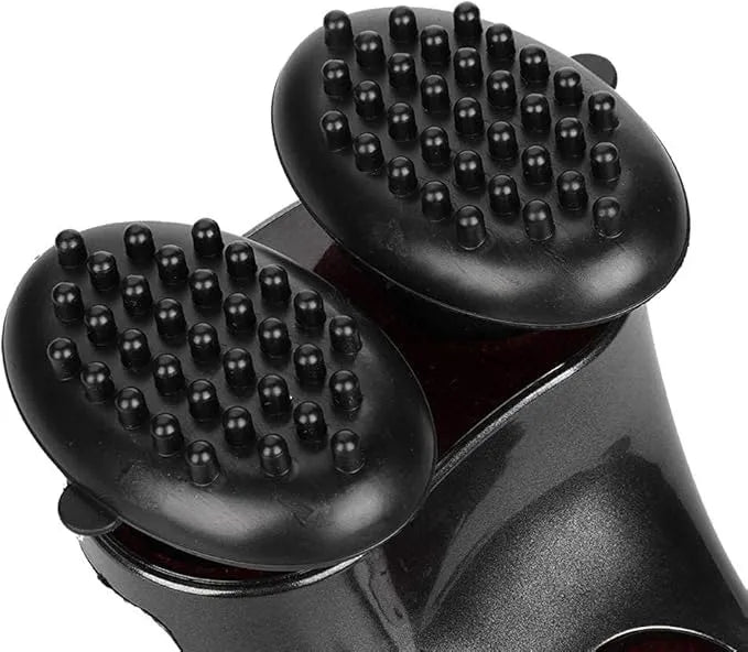Double Head Full Body Massager, 20W, AC 220–240V, Far Infrared Heating, Dual Massage Heads, Stepless Speed Control, Tapping Massage, 1.5m Power Cord, 42 x 14.5 x 14 cm, Electric Massager for Neck, Back, Shoulder Pain Relief, Deep Tissue Relaxation