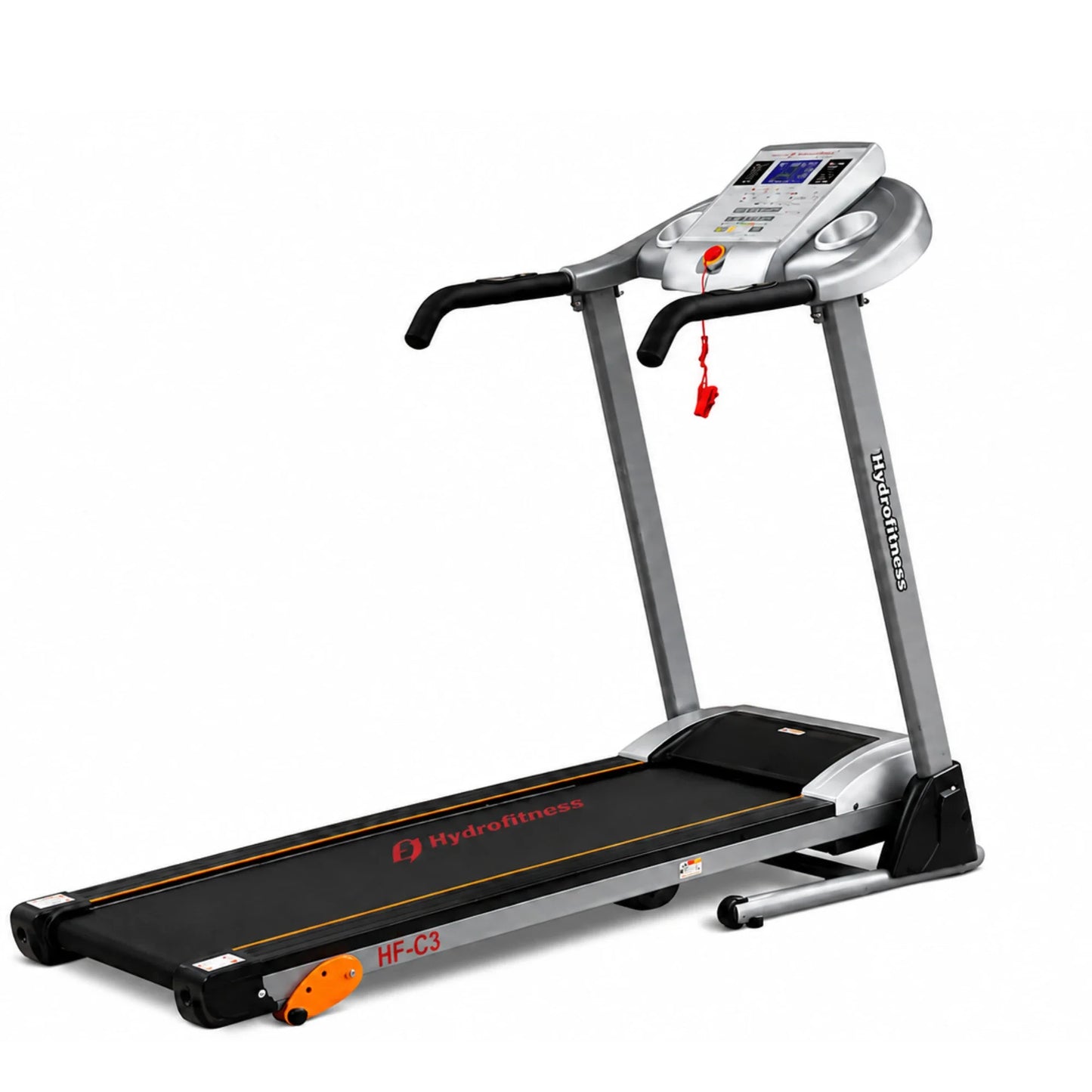 HF-C3 Motorized Treadmill for Home | 2.5HP Peak DC Motor, 1–10km/h Speed, Manual Incline, 5” LCD Display & Foldable Running Machine