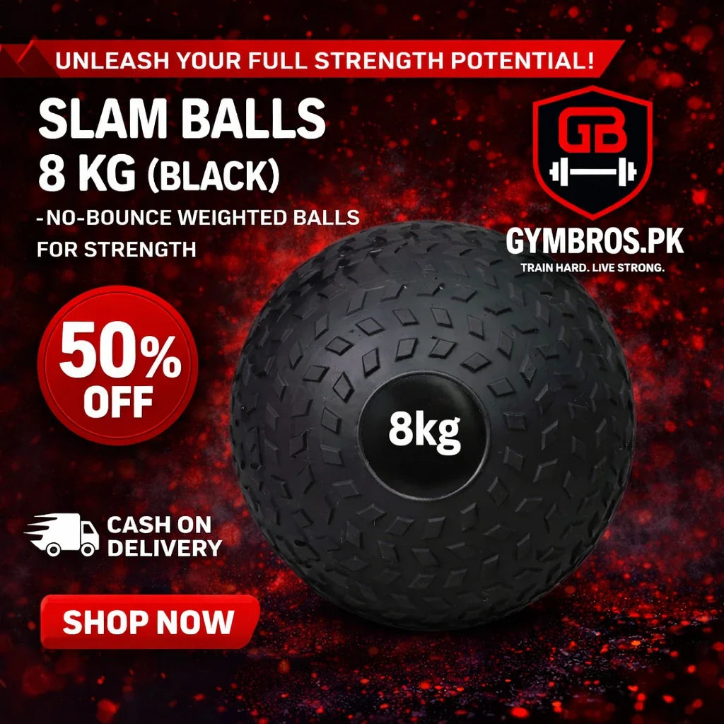 Slam Ball (2KG–10KG) | Heavy Duty Sand-Filled Dead Bounce Exercise Ball with Textured Grip for Cross Training, HIIT, Gym & Functional Workouts