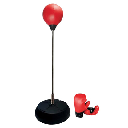 Adults Free Standing Punching Set – Boxing Ball with Gloves & Air Pump, Adjustable Height 126–146cm, Freestanding Punch Bag for Home Workout, Stress Relief Training Equipment (Unisex)