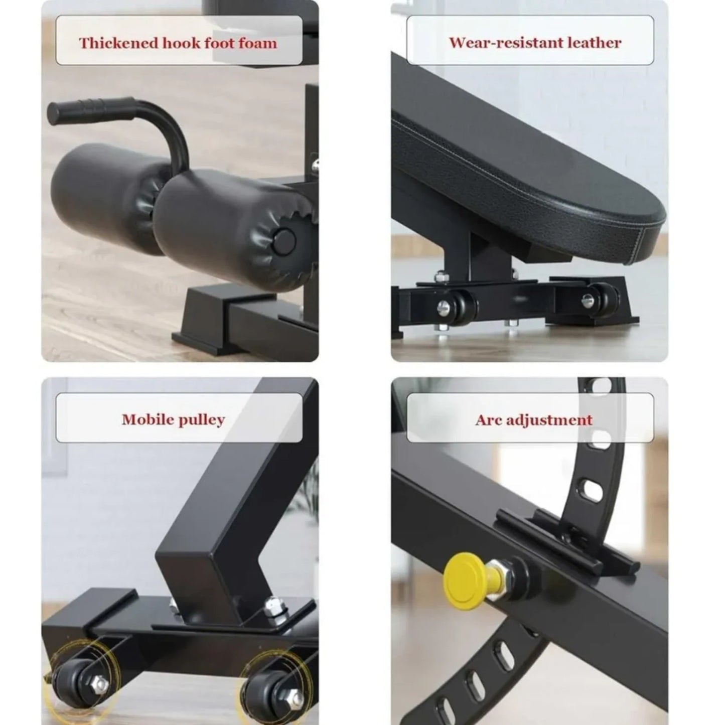 Multifunctional Adjustable Weight Bench – Commercial Workout Bench for Home & Gym