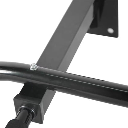 Imported Wall Mounted Pull Up Bar with 3 Grip Positions, Heavy Duty Steel Construction & 300lbs Weight Capacity for Chin-Ups, Parallel Bar Dips & Total Body Workout Training