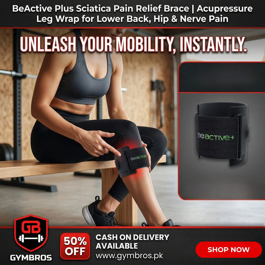 BeActive Plus Sciatica Pain Relief Brace | Acupressure Leg Wrap for Lower Back, Hip & Nerve Pain