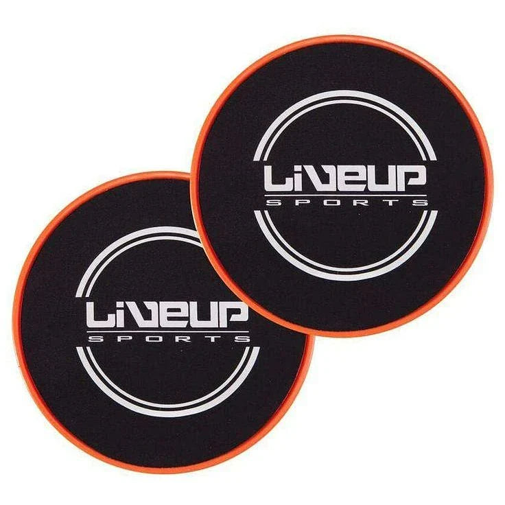 Liveup Exercise Gliding Discs LS-3360 | Dual-Sided Core Sliders for Abs, Yoga, Stability, Balance & Full Body Workout Training
