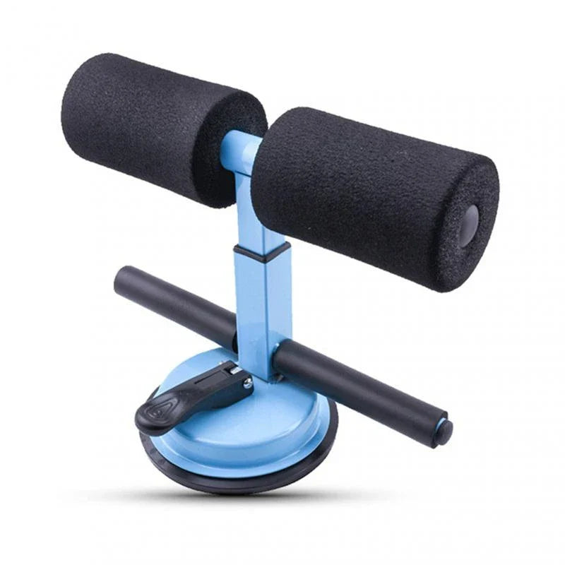Adjustable Sit-Up Bar with 3 Gear Adjustment, Strong Self-Suction Base, Cold Rolled Steel Frame & Foam Handles, Portable Abdominal Exercise Equipment for Sit-Ups & Home Fitness Training (26×31.8×18–20cm)