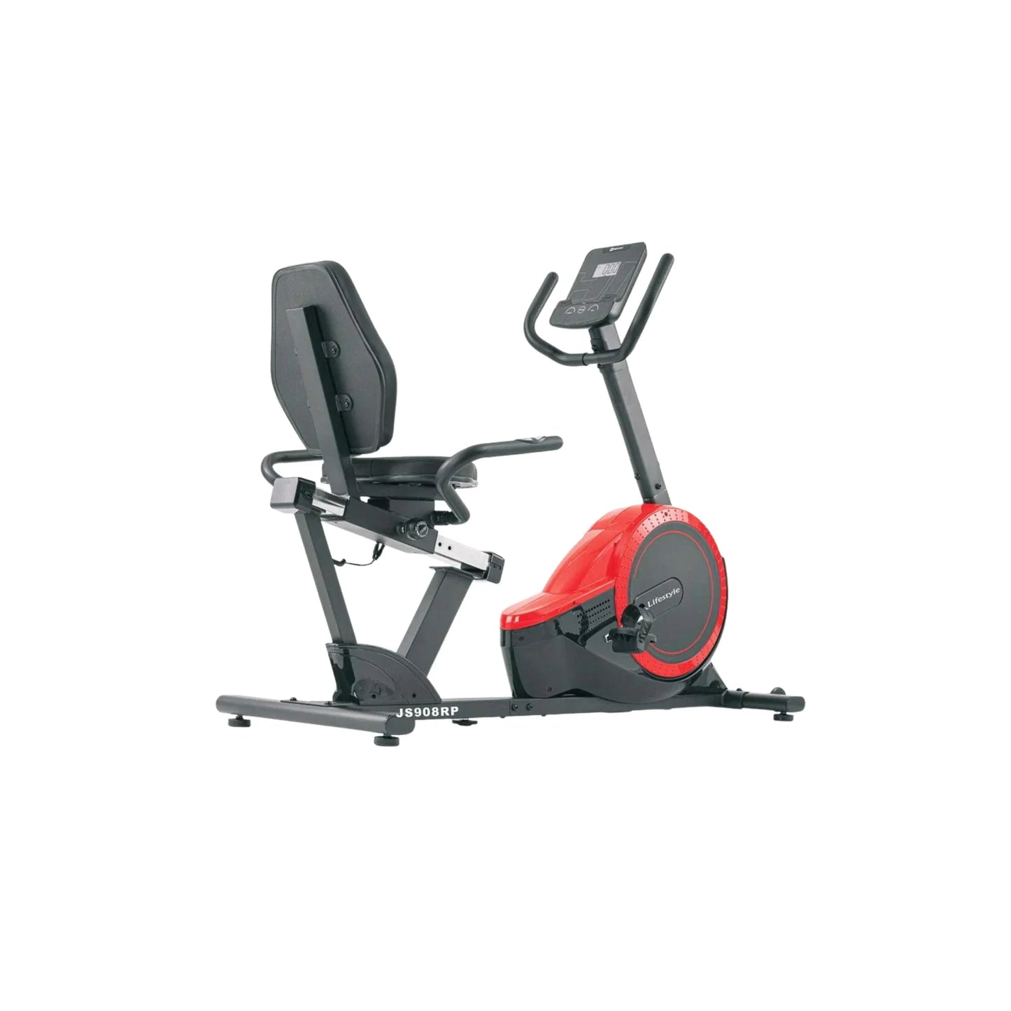 Lifestyle JS908RP Electromagnetic Recumbent Bike – Premium Home Cardio Station with 16 Resistance Levels, 8KG Flywheel & 120KG Capacity