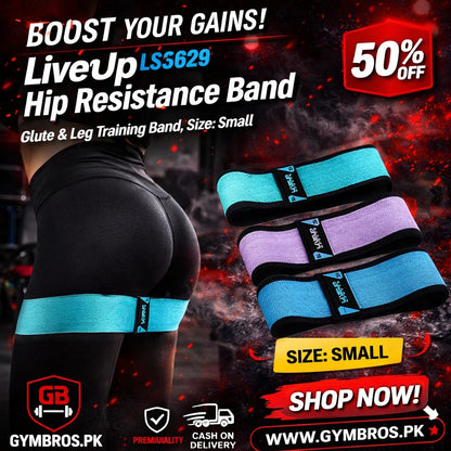 LiveUp LS3629 Hip Resistance Band Set | Glute & Leg Workout Bands (Light, Medium, Heavy) for Strength Training & Home Gym Fitness