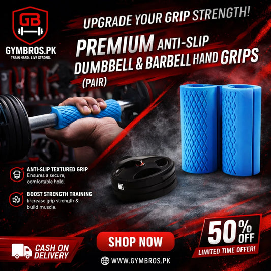 Premium Anti-Slip Dumbbell & Barbell Hand Grips Pair | 5-Inch High-Density Silicone Grip Pads for Thick Bar Training, Grip Strength & Gym Weightlifting Support