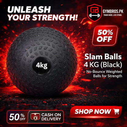 Slam Ball (2KG–10KG) | Heavy Duty Sand-Filled Dead Bounce Exercise Ball with Textured Grip for Cross Training, HIIT, Gym & Functional Workouts