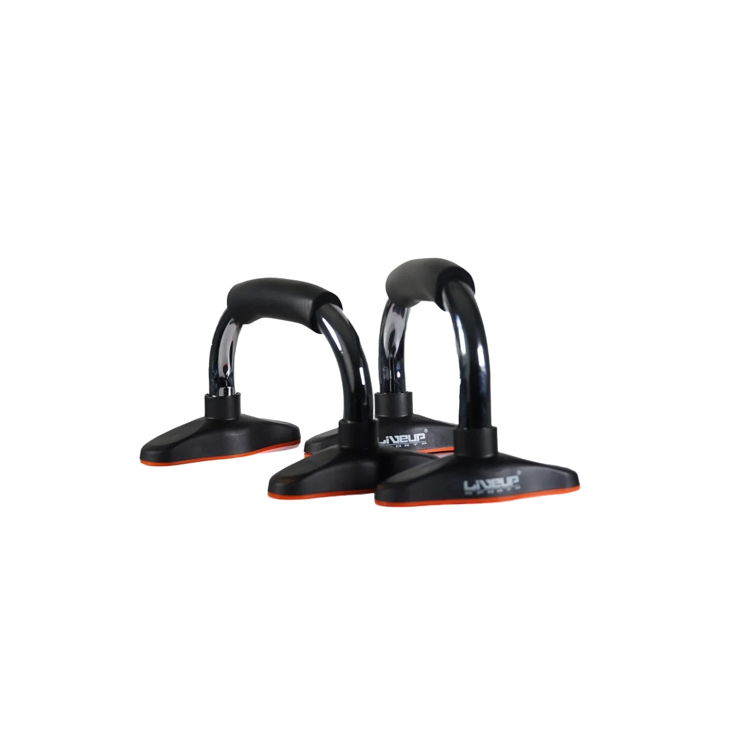 Liveup LS3162 Push Up Bar Chrome | Heavy Duty Push-Up Bars for Strength Training, Chest Workout & Home Gym Exercise