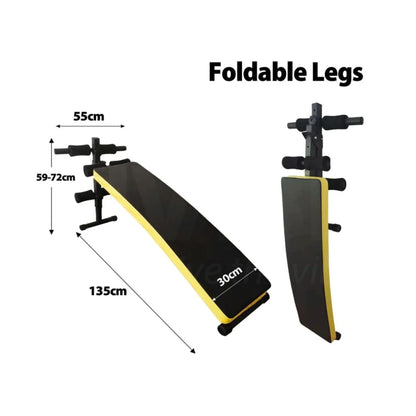 FitnessLab Adjustable Incline Sit-Up Bench – Multi-Functional Weight Bench for Core Strength & Upper Body Workouts | Heavy-Duty Steel Home Gym Equipment