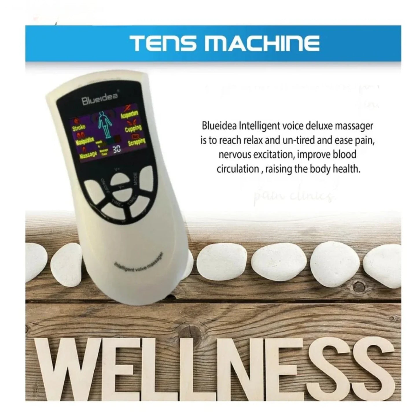 Blueidea Multifunctional Physio Therapy Machine for Pain Relief, Fat Burning & Body Relaxation