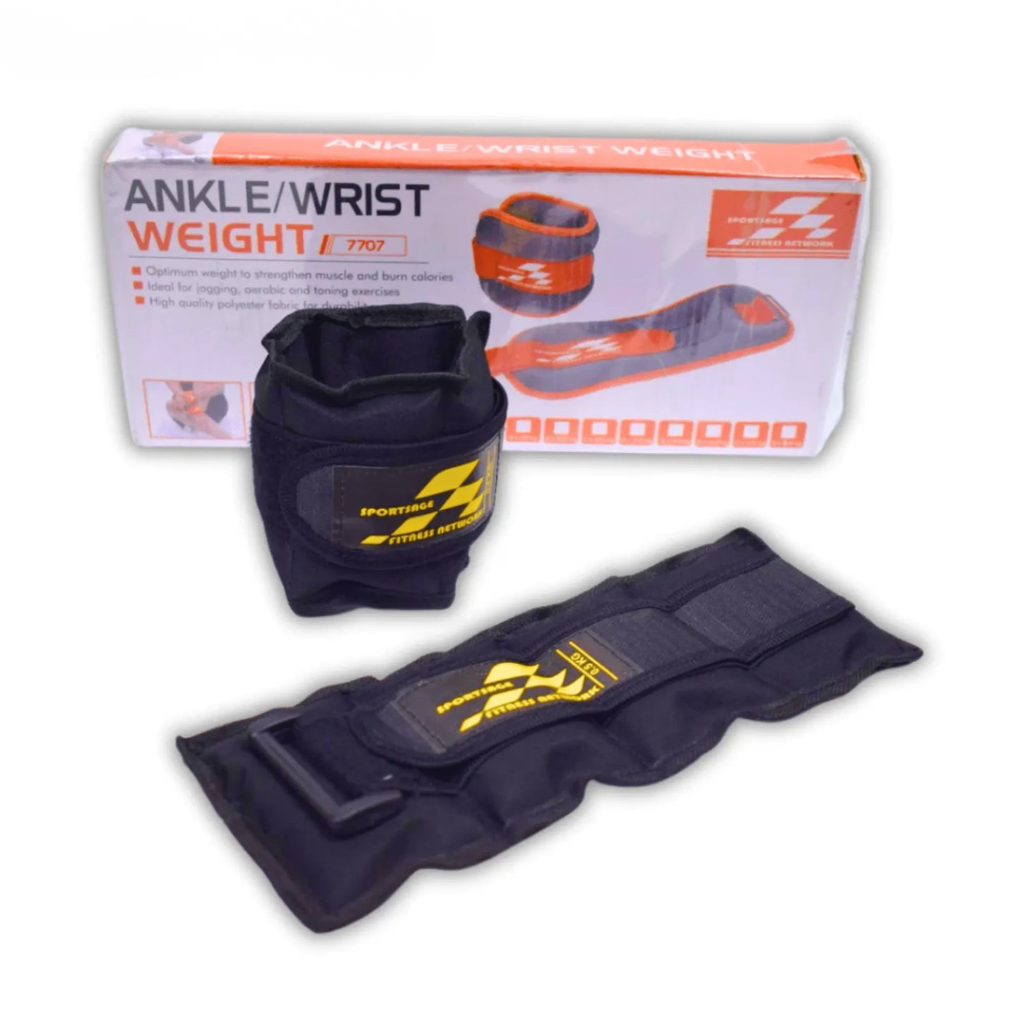 Ankle Weights & Wrist Weights (Pack of 2 ) 1kg–5kg (0.5kg–2.5kg Each) Heavy Duty Nylon Casing with Velcro Strap for Leg & Arm Toning, Strength Training, Walking, Running & Home Workout Fitness