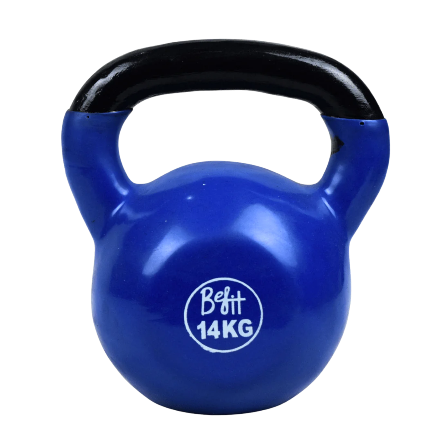 Vinyl Coated Cast Iron Kettlebell 2kg–20kg Solid Weight Training Kettle Bell with Wide Grip Handle, Flat Base & PVC Protective Coating for Full Body Strength, Cardio & Functional Home Gym Workout