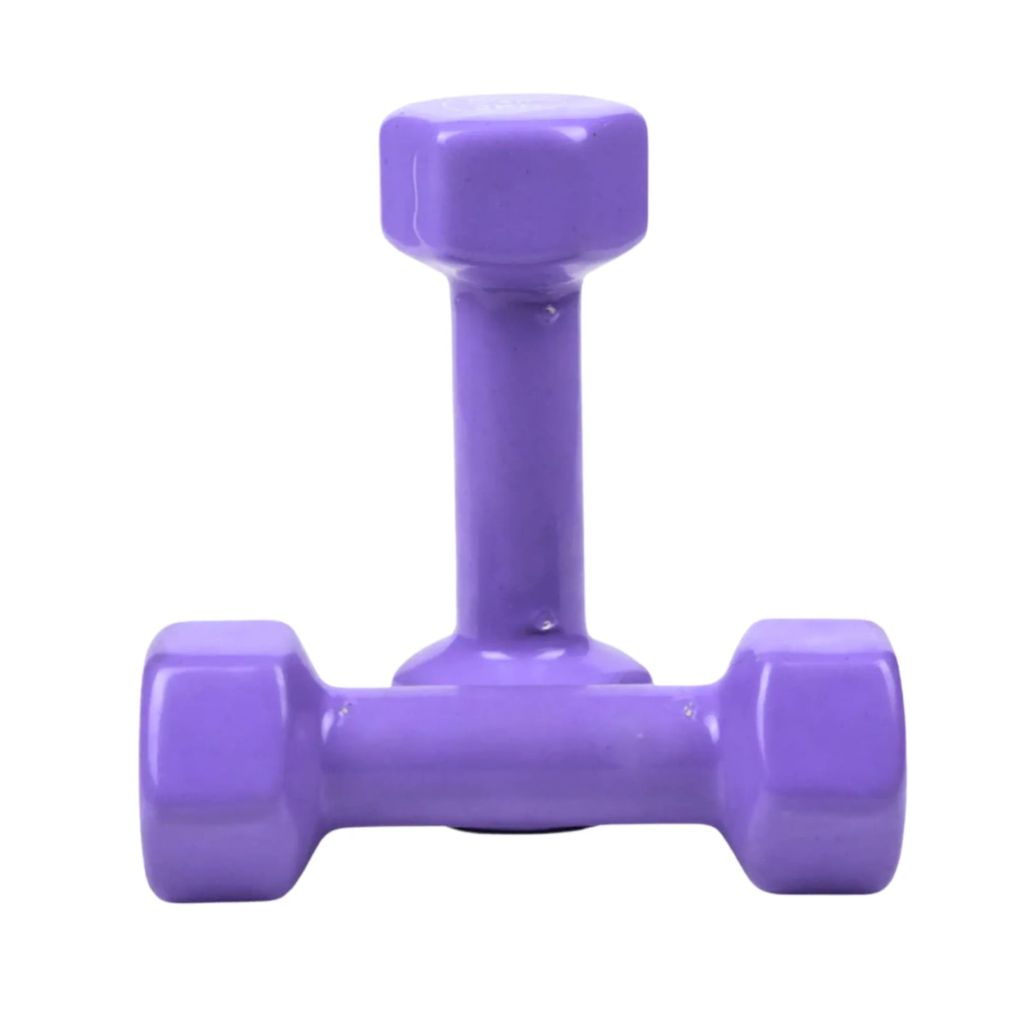 Vinyl Coated Dumbbells 1KG to 5KG (Pack of 2) Anti-Roll Hand Weights for Home Workout, Strength Training, Fitness Exercise & Muscle Toning