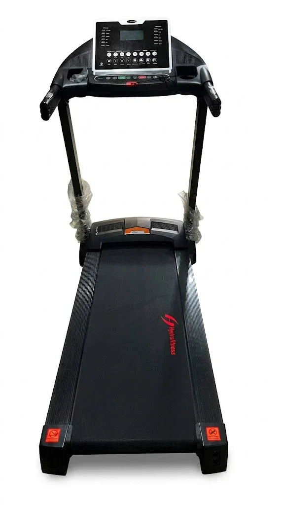 HF-20GR Foldable Motorized Treadmill, 2HP Motor, 1–14 KM/H Speed, 15% Auto Incline, 47×16 Inch Running Surface, 120KG Capacity, Input Voltage: AC 220–240V (50–60Hz) Power: 1500W,  MP3 & Bluetooth Speakers, 9 Programs, Home Fitness Treadmill