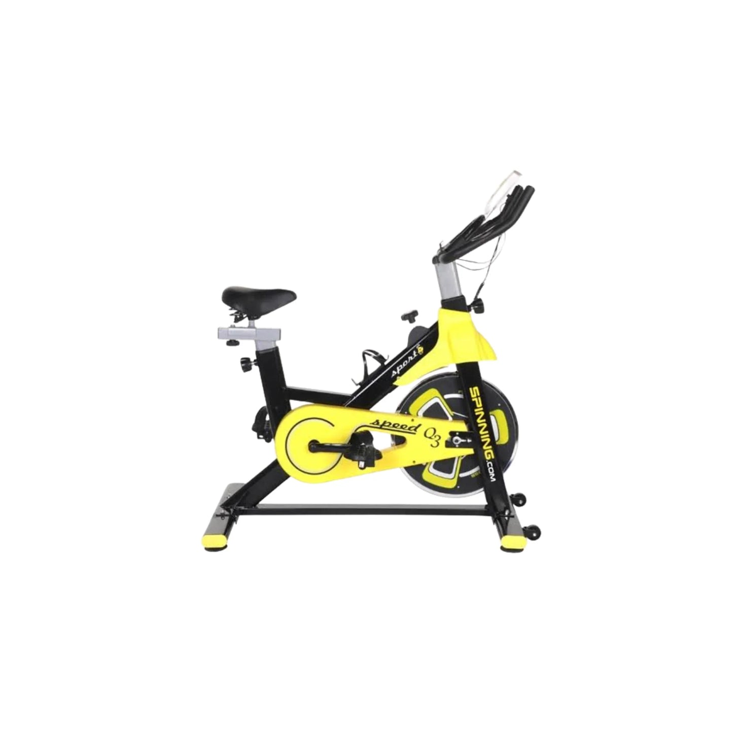 Sports Spin Magnetic Bike 150KG Capacity – Heavy Duty Indoor Cycling Bike (Yellow)