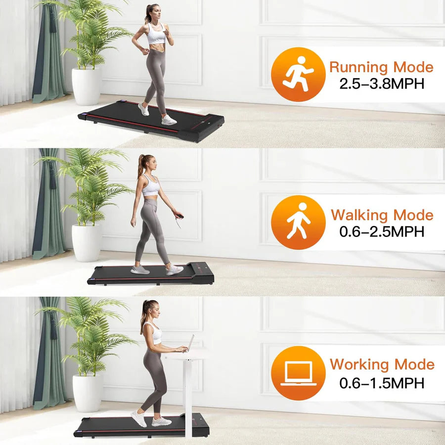 4 in 1 Walking Pad Under Desk Treadmill – Portable Home Treadmill (Without Box)