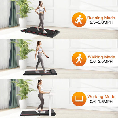 4 in 1 Walking Pad Under Desk Treadmill – Portable Home Treadmill (Without Box)