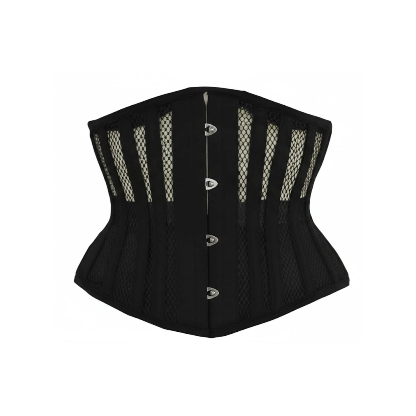 Mesh Underbust Steel Bone Corset | Breathable Waist & Core Stabilizer for Gym & Fitness