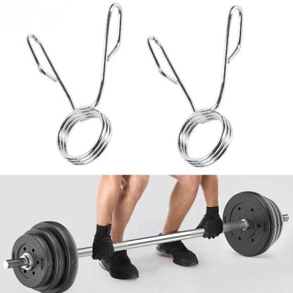 Barbell Spring Collars (1 Pair) – 2 Inch / 50mm Barbell Lock Clips for Weightlifting, Gym & Dumbbell Spinlocks