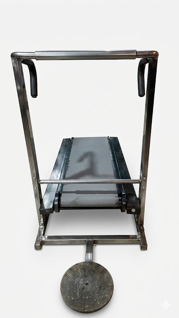 25 Rollers Foldable Manual Treadmill with Twisting Disc, Non-Motorized Cardio Walking Machine for Waist Twisting, Home Fitness & Low-Impact Exercise