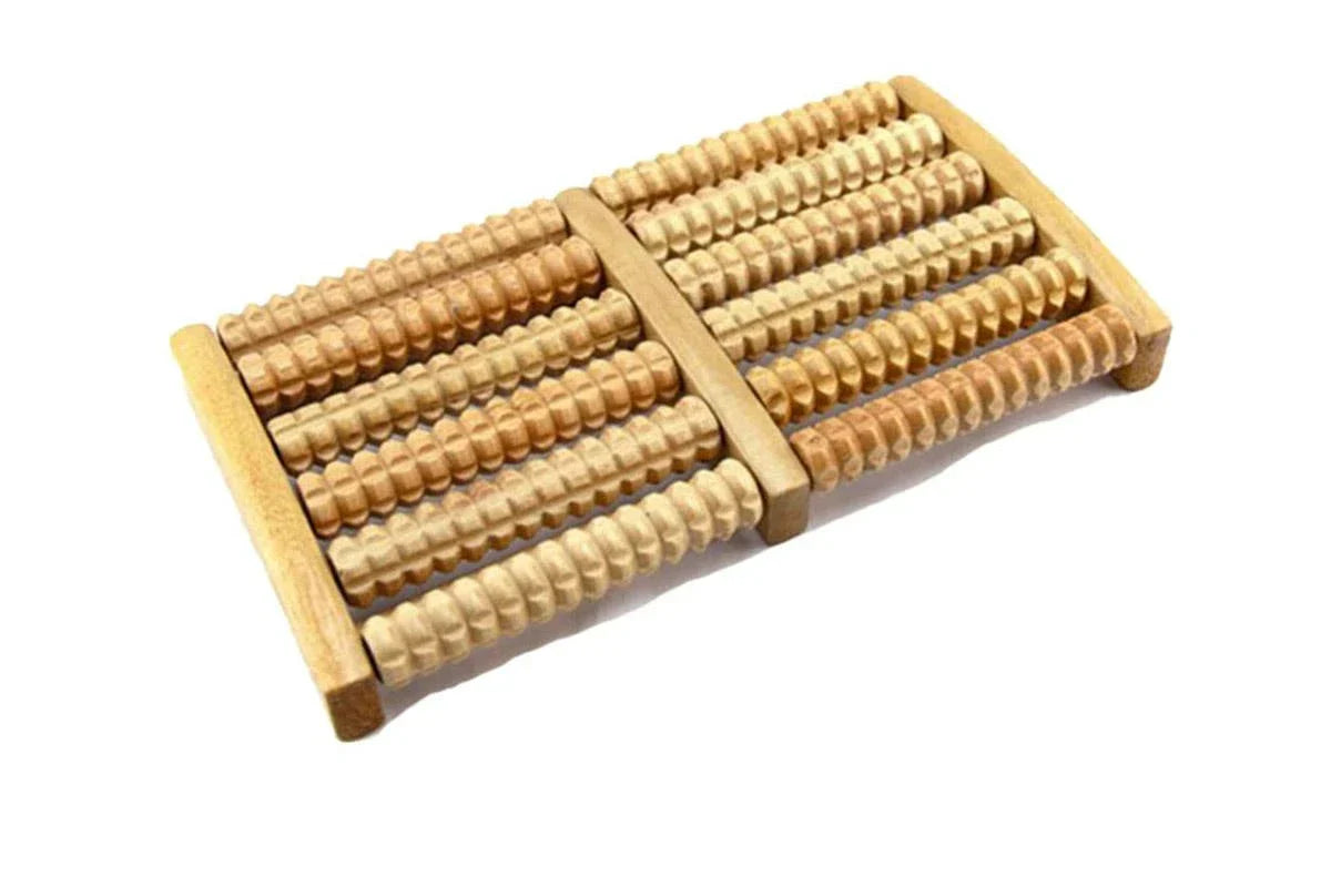 Wooden Foot Massager Roller | Relaxing Foot Massage Tool for Stress Relief, Circulation & Daily Comfort