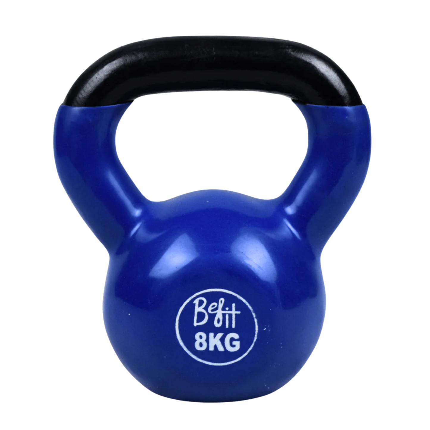 Vinyl Coated Cast Iron Kettlebell 2kg–20kg Solid Weight Training Kettle Bell with Wide Grip Handle, Flat Base & PVC Protective Coating for Full Body Strength, Cardio & Functional Home Gym Workout