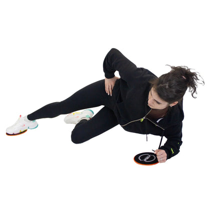 Liveup Exercise Gliding Discs LS-3360 | Dual-Sided Core Sliders for Abs, Yoga, Stability, Balance & Full Body Workout Training