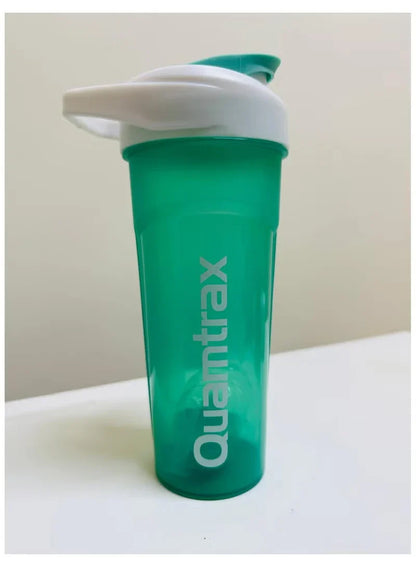 QUAMTRAX 600ml Protein Shaker Bottle with Mixing Filter | Leak-Proof Gym Protein Powder Shaker Cup with Screw Lid & Ergonomic Design for Smooth Protein & Supplement Mixing