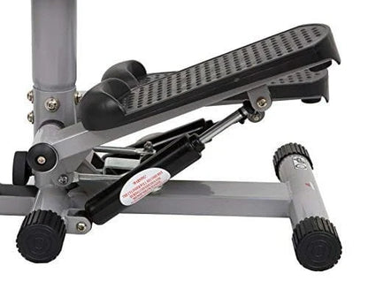 Standing Stepper with Twister and Dumbbells | 3-in-1 Twist Stepper with Handlebar, Dumbbells, Hydraulic Resistance & LCD Monitor for Full Body Home Workout
