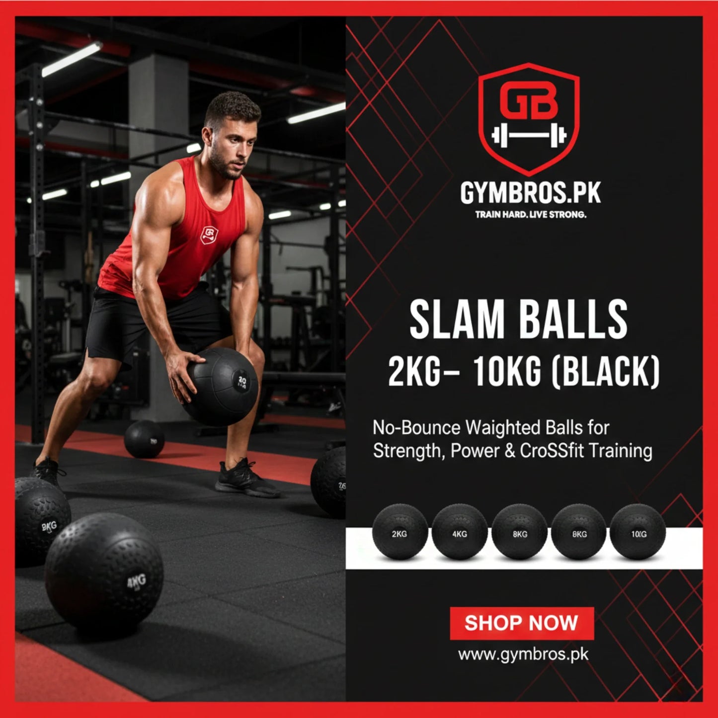 Slam Ball (2KG–10KG) | Heavy Duty Sand-Filled Dead Bounce Exercise Ball with Textured Grip for Cross Training, HIIT, Gym & Functional Workouts