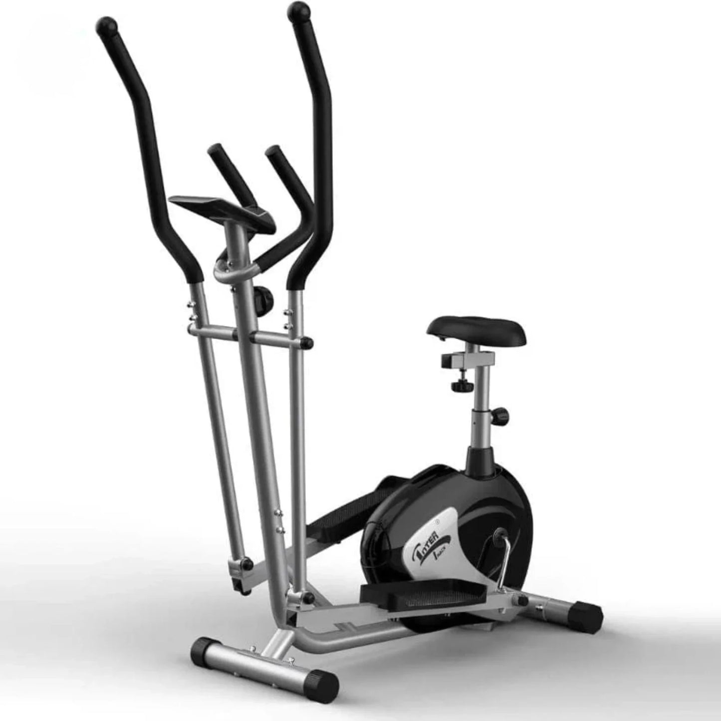 Magnetic Elliptical Seated Exercise Bike EZ-250 | Seated Elliptical Exercise Bike with 4KG Flywheel, 8 Resistance Levels, LCD Monitor & 130KG Weight Capacity