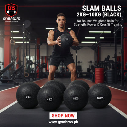 Slam Ball (2KG–10KG) | Heavy Duty Sand-Filled Dead Bounce Exercise Ball with Textured Grip for Cross Training, HIIT, Gym & Functional Workouts