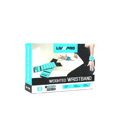 Livepro Premium Silicone Weighted Bracelets (1lb/454g Pair) – Adjustable Wrist & Ankle Weights for Yoga, Pilates, Running & Cardio