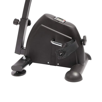 Digital Mini Exercise Bike – Black Pedal Exerciser for Arms & Legs | Compact Fitness Cycle with Digital Meter for Home & Office Workouts