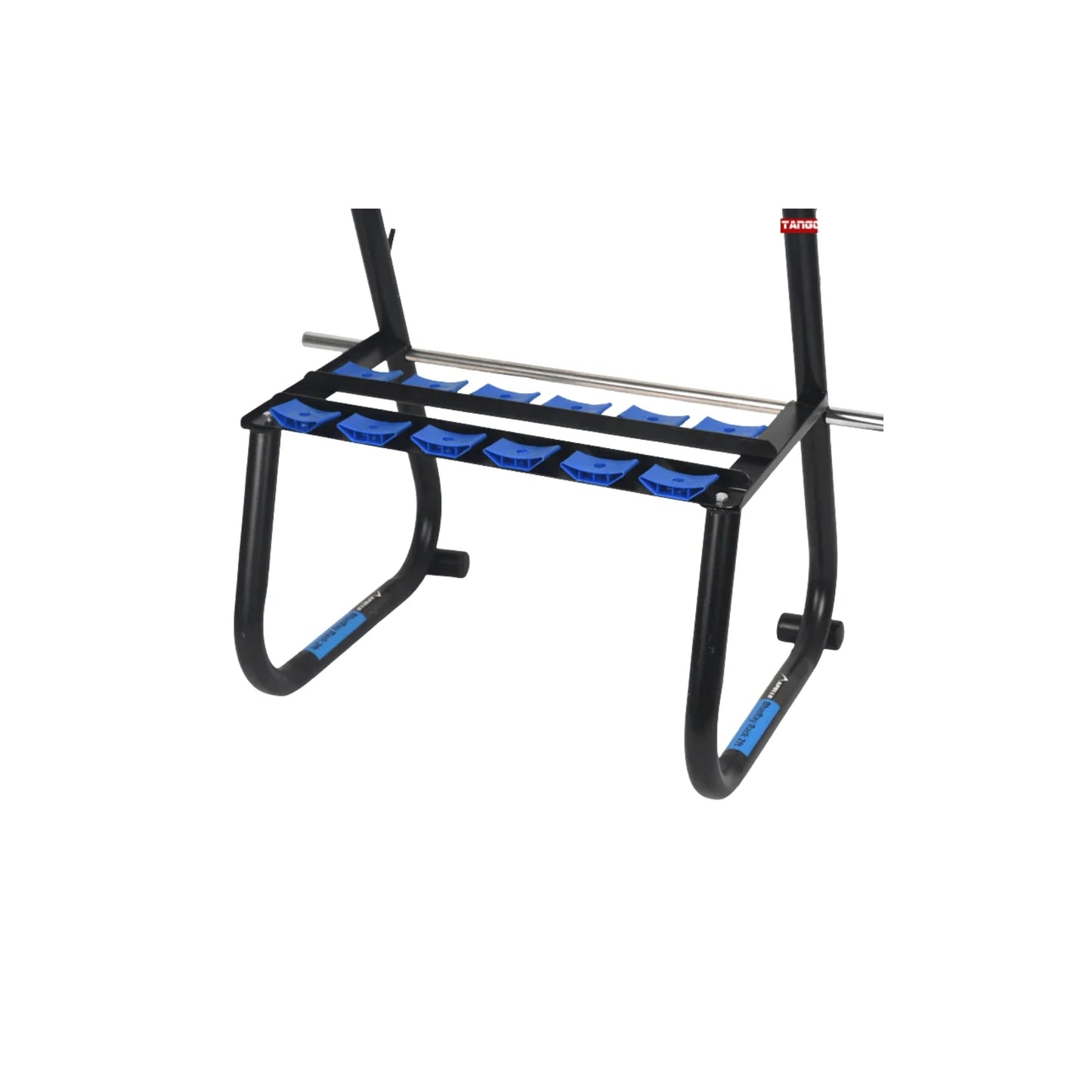 Dumbbell Stand BlueRay Blue/Black Heavy-Duty Iron Rod Rack | Compact 2ft Home Gym Storage Stand with Rubber Grip Anti-Slip Dumbbell Organizer for Fitness Equipment