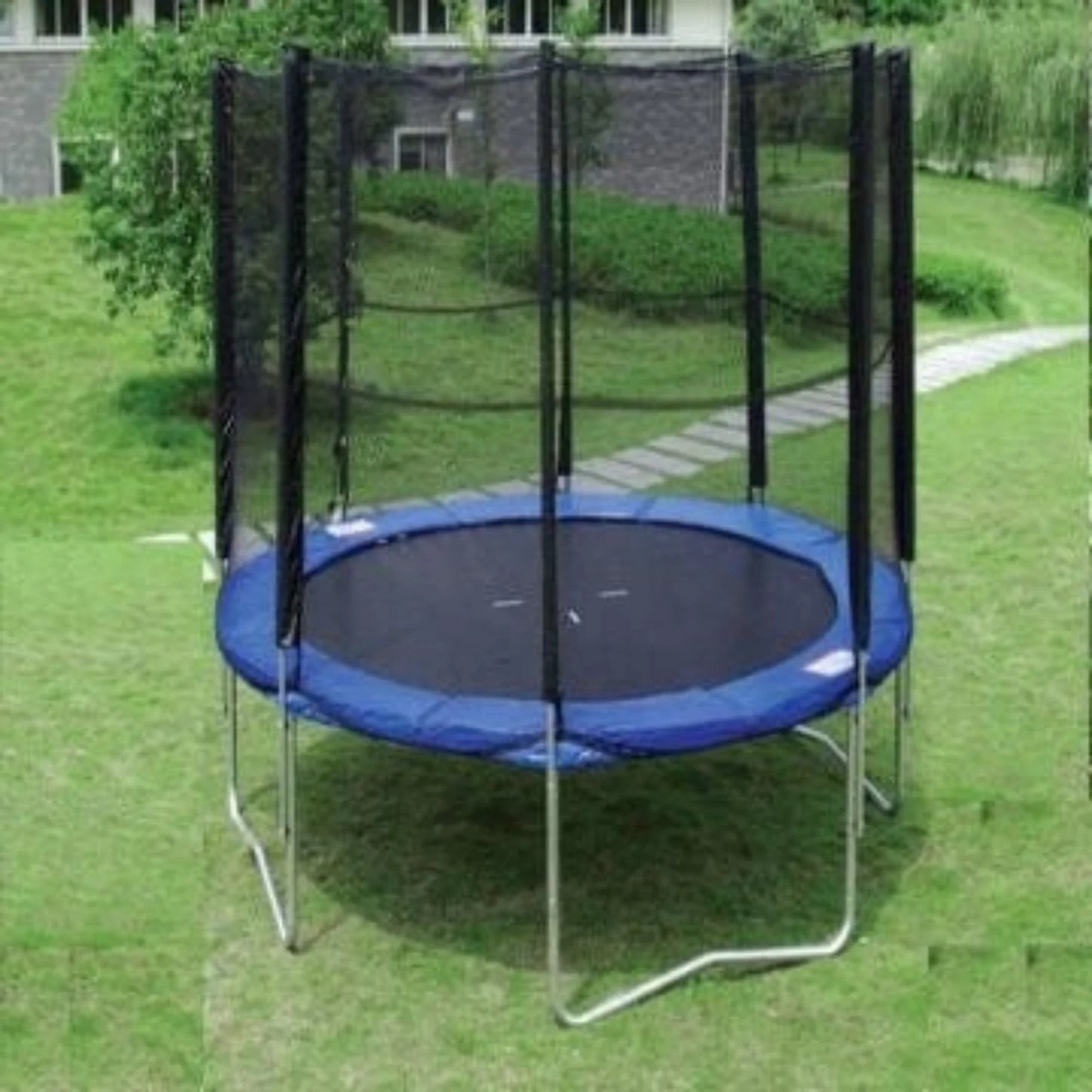 5–6 Feet Round Mini Trampoline with Safety Net & Enclosure | Heavy-Duty Kids Fitness Rebounder, Indoor & Outdoor Foldable Trampoline with Strong Steel Frame & High-Elastic Jump Mat