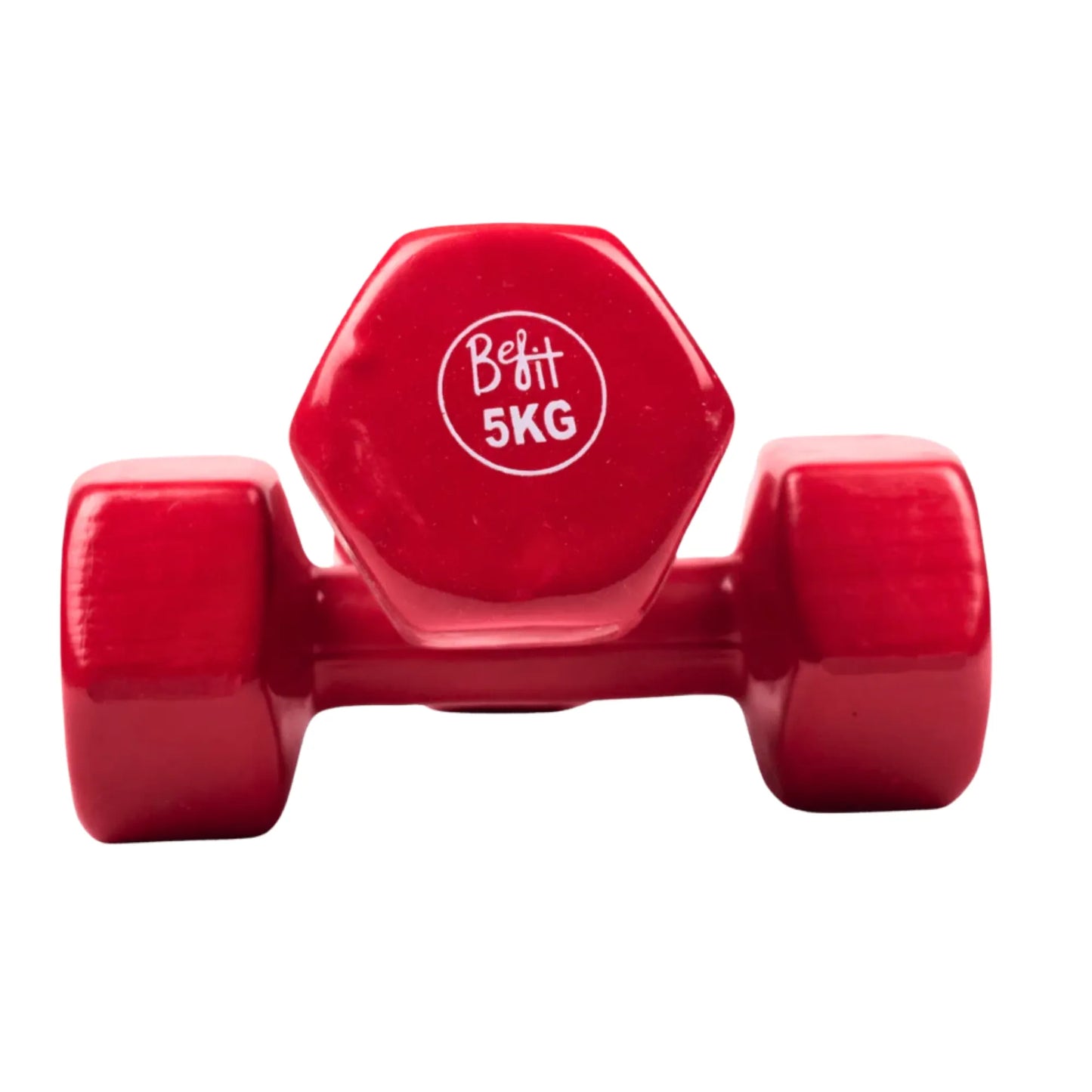 Vinyl Coated Dumbbells 1KG to 5KG (Pack of 2) Anti-Roll Hand Weights for Home Workout, Strength Training, Fitness Exercise & Muscle Toning