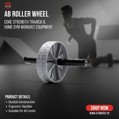 Ab Roller Wheel – Core Strength Trainer for Abs Workout, Belly Fat Reduction & Full Body Fitness | Ergonomic Home Gym Exercise Equipment