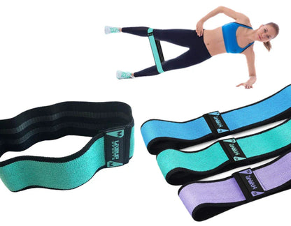 LiveUp LS3629 Hip Resistance Band Set | Glute & Leg Workout Bands (Light, Medium, Heavy) for Strength Training & Home Gym Fitness