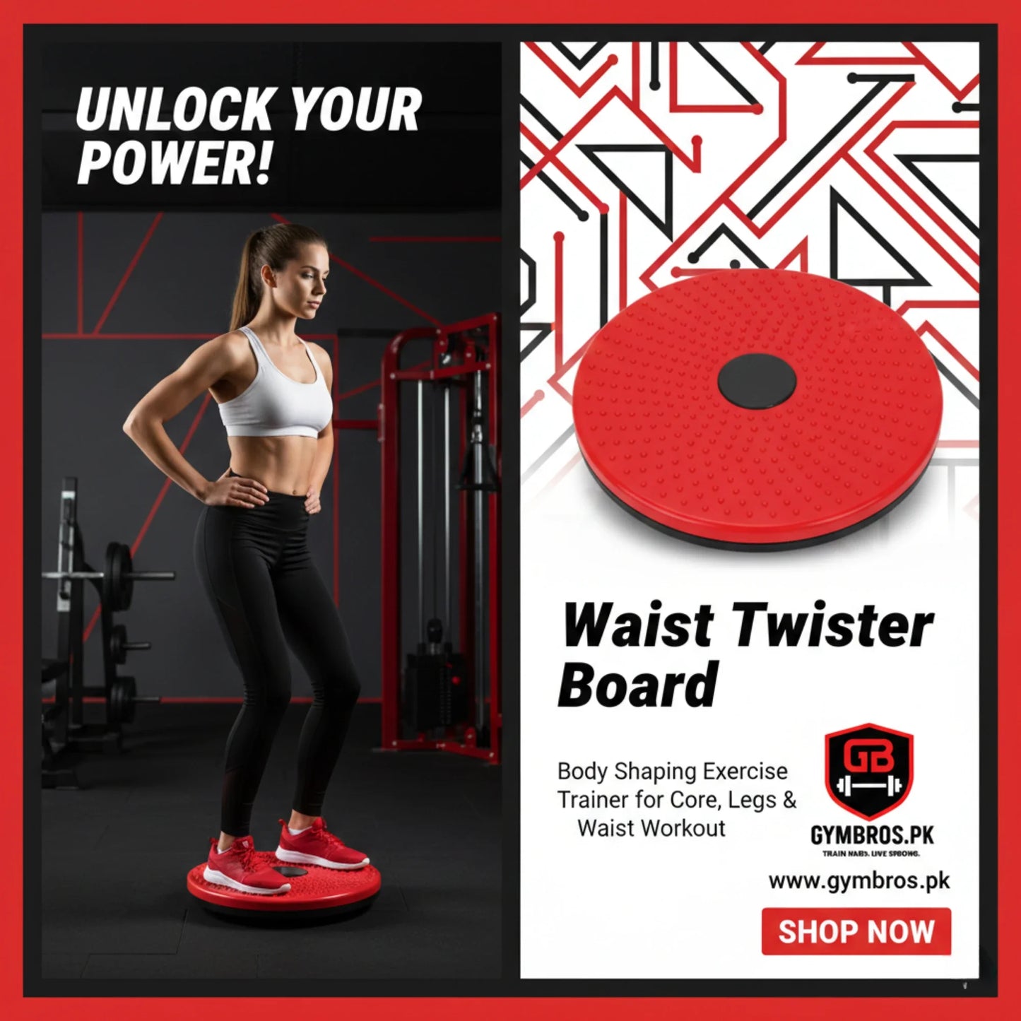 Waist Twisting Disc Rotating Balance Board 25cm Body Aerobic Exercise Figure Trimmer for Waist Slimming, Core Strength, Fat Burning & Home Fitness Workout