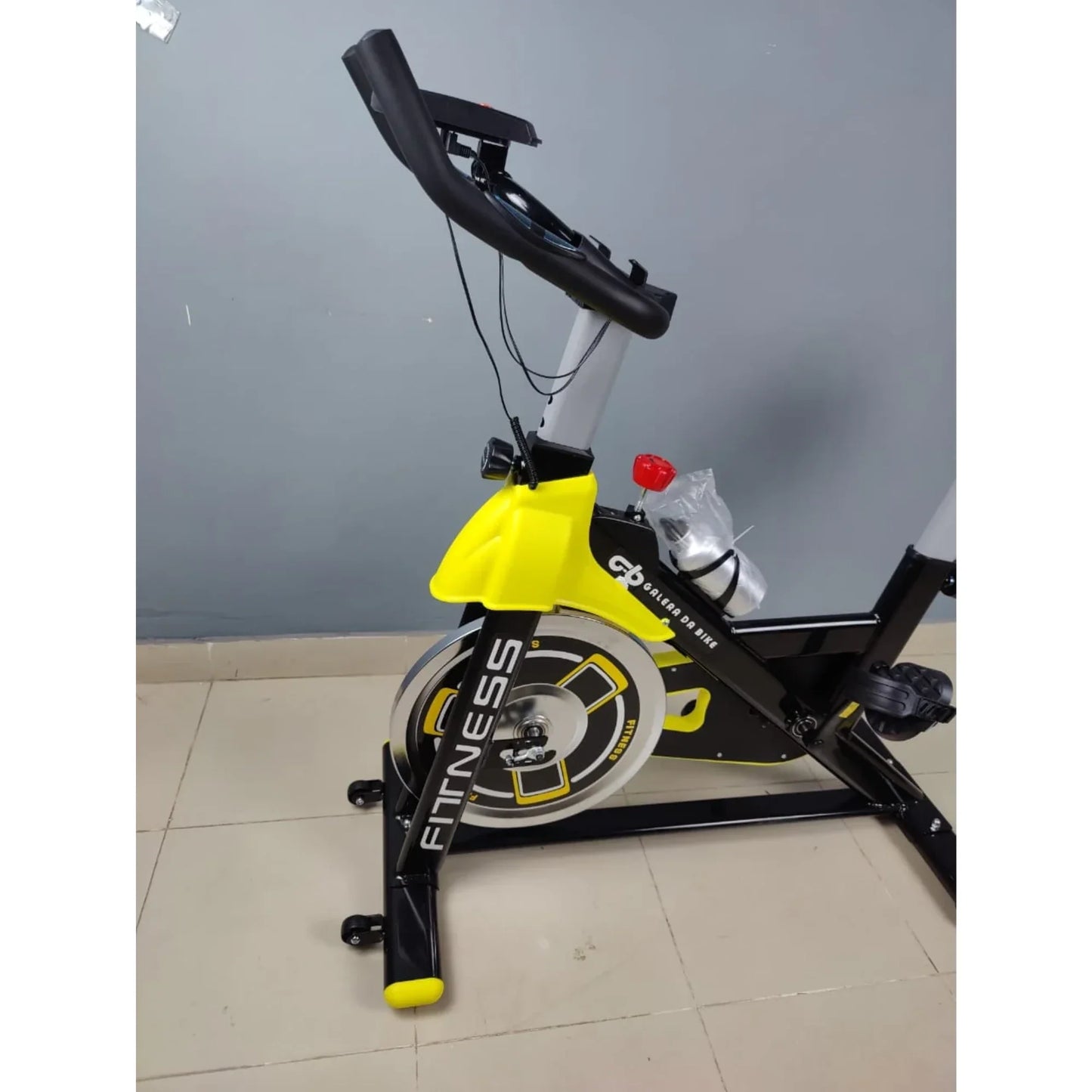 Sports Spin Magnetic Bike 150KG Capacity – Heavy Duty Indoor Cycling Bike (Yellow)