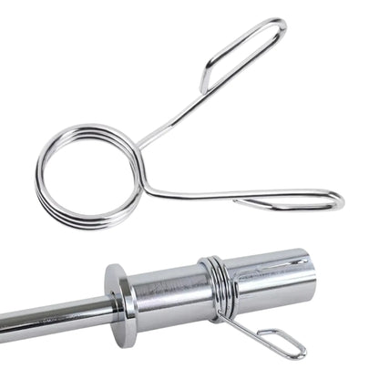 Barbell Spring Collars (1 Pair) – 2 Inch / 50mm Barbell Lock Clips for Weightlifting, Gym & Dumbbell Spinlocks