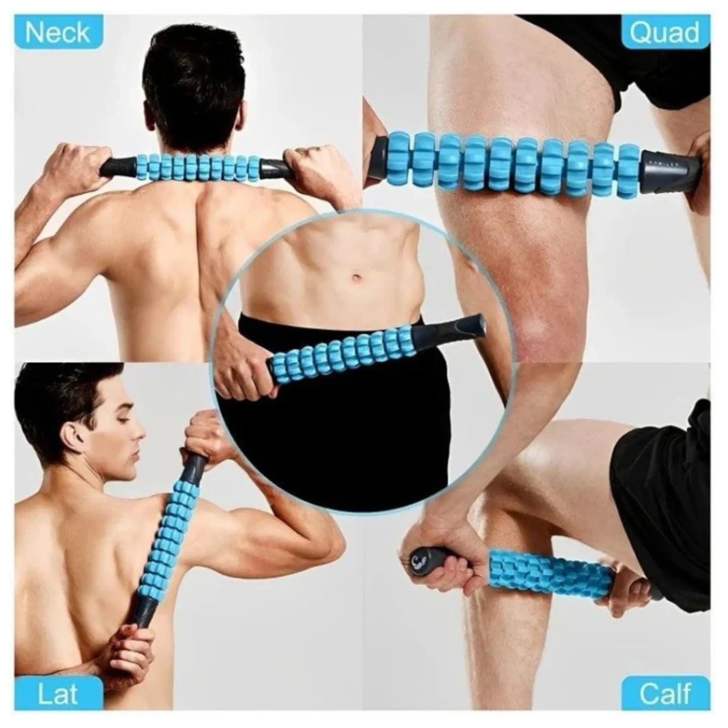 Massage Stick Muscle Roller for Athletes Portable Deep Tissue Massager | 47cm Deep Tissue Massage Stick for Legs, Back, Arms, Neck & Full Body Muscle Recovery & Pain Relief