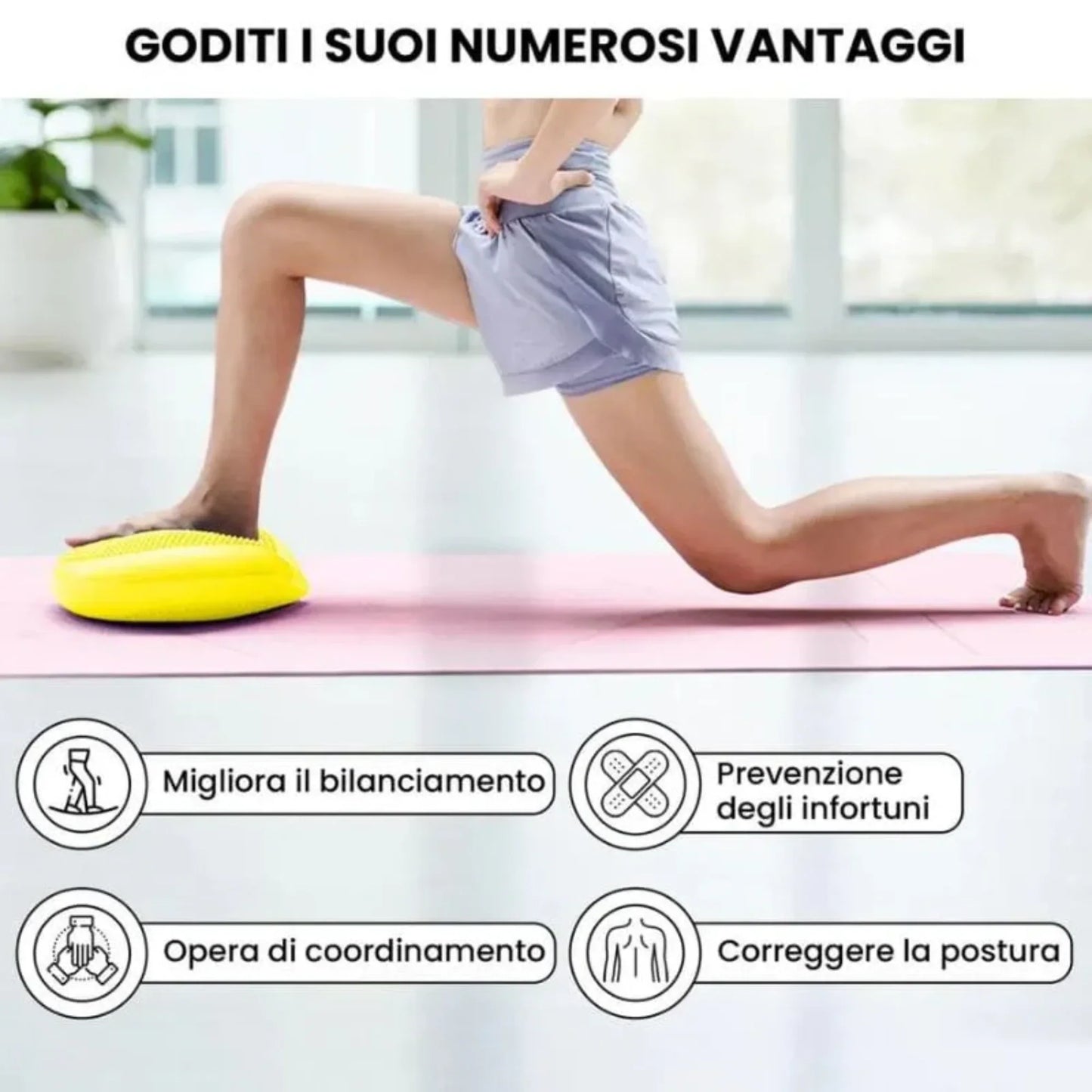 Thickened Yoga Balance Disc – Premium Inflatable Stability Cushion & Massage Seat Pad | Professional Core Trainer for Fitness, Yoga & Physical Therapy